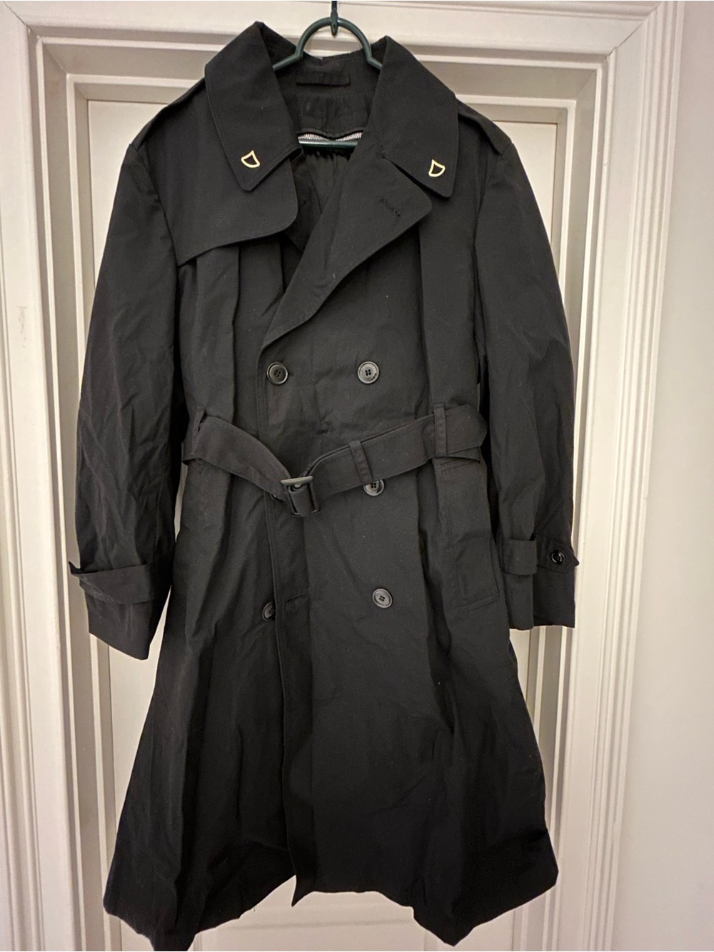 Army Black Men's Trench Coat 42S